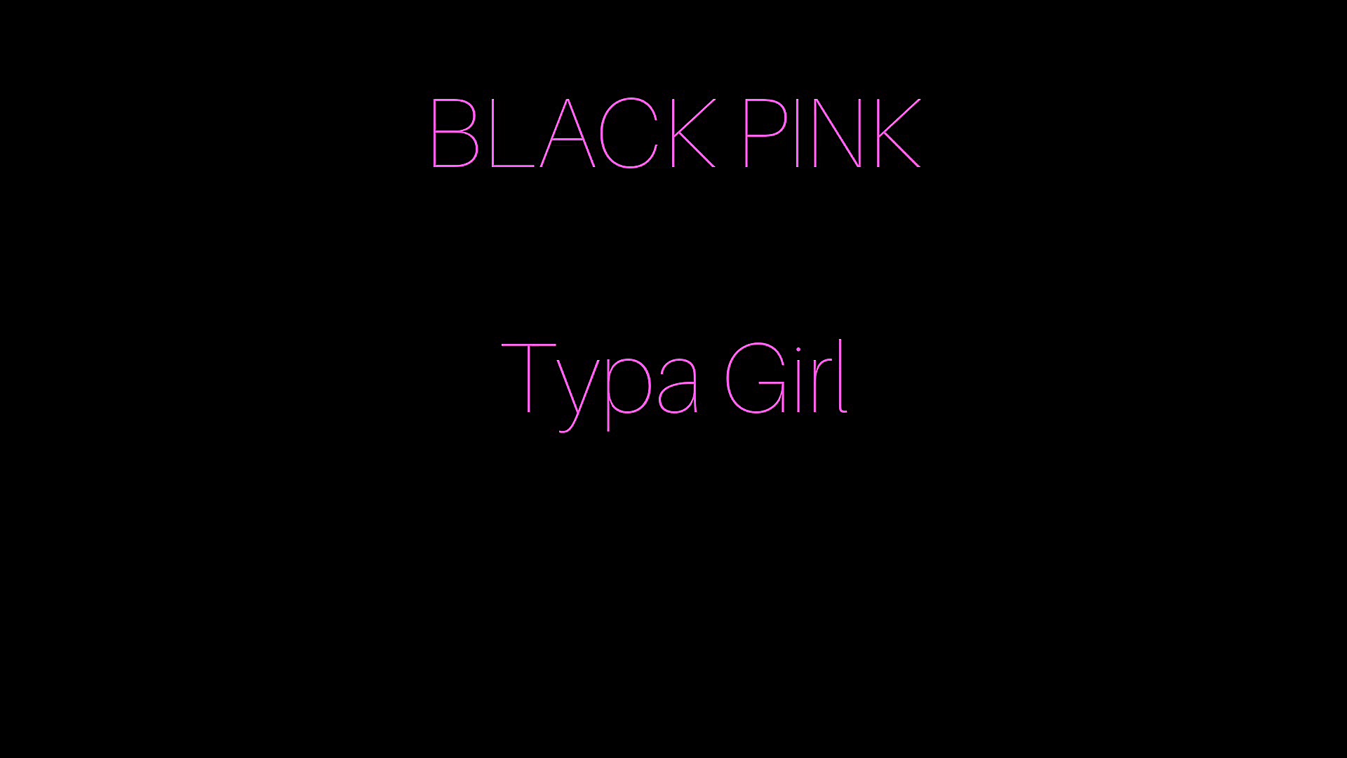 آهنگ بلک پینگ Typa Girl