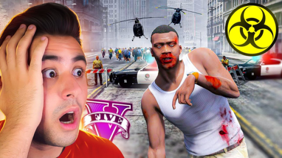 حمله زامبی‌ها به شهر جی تی ای...