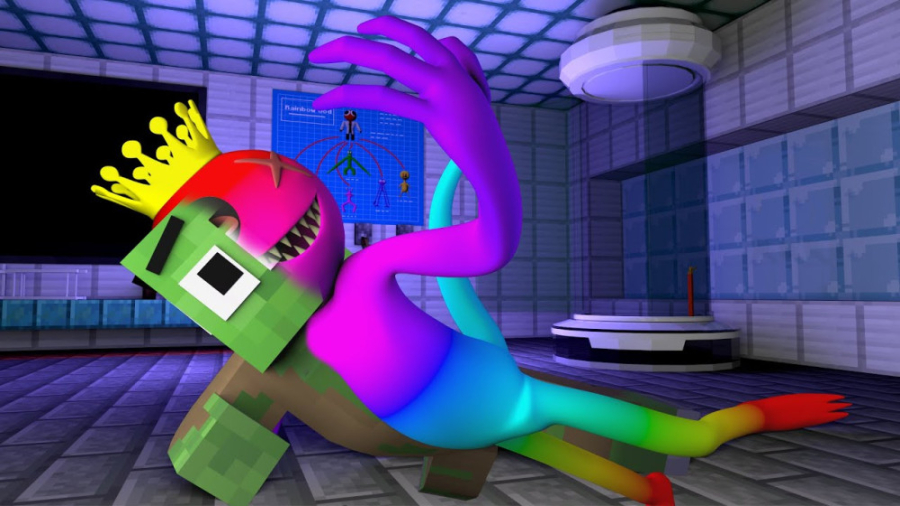 انیمیشن ماینکرافت  خدای رنگین...