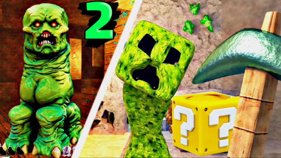 ماینکرفت اما لاکی بلاک کریپر ک...