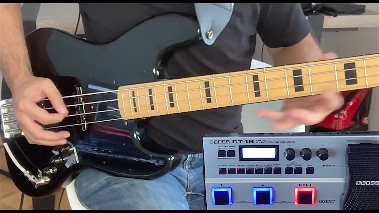 تست افکت گیتار الکتریک باس BOS...