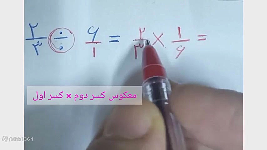 تقسيم کسرها