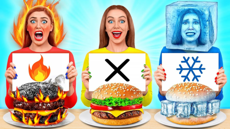 چالش خنده دار سرد و گرم ، غذاه...