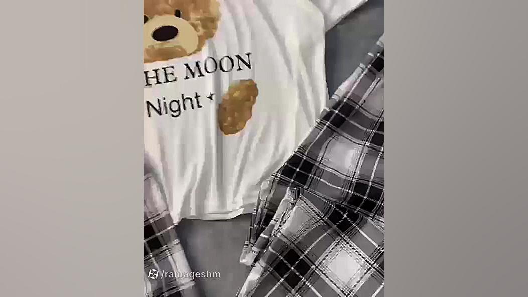 ست سه تیکه راحتی دخترانه کد 20...