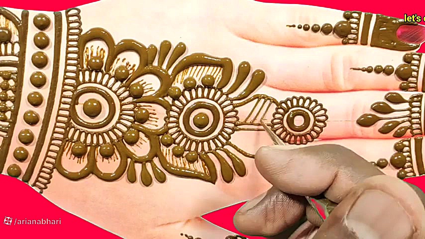 آموزش ساده حنا زدن برای عروس |...