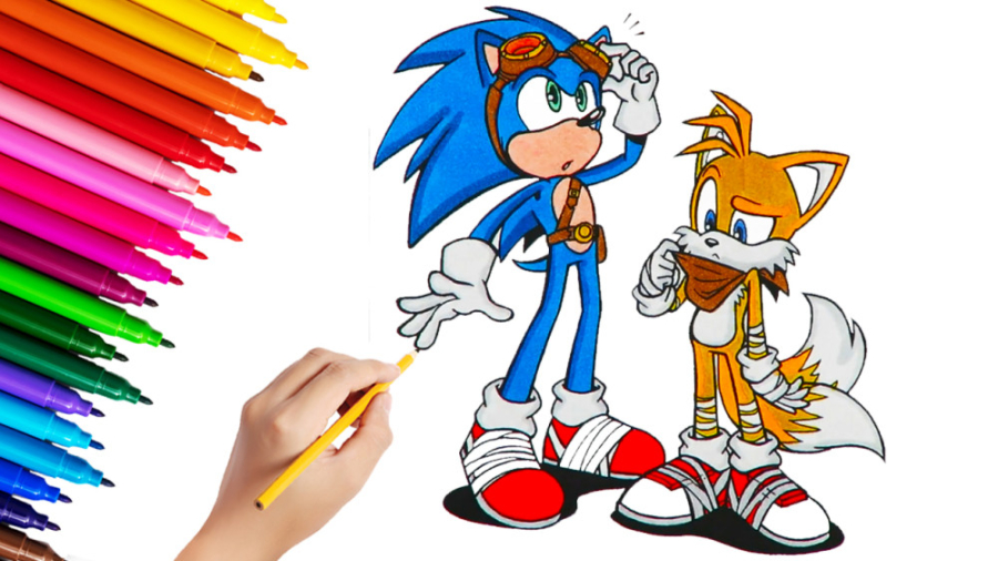 آموزش نقاشی و رنگ آمیزی سونیک...