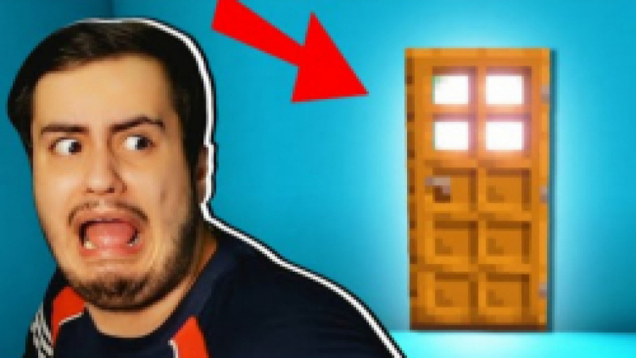 جنگیدن‌ با یک در تو مانیکرافت...