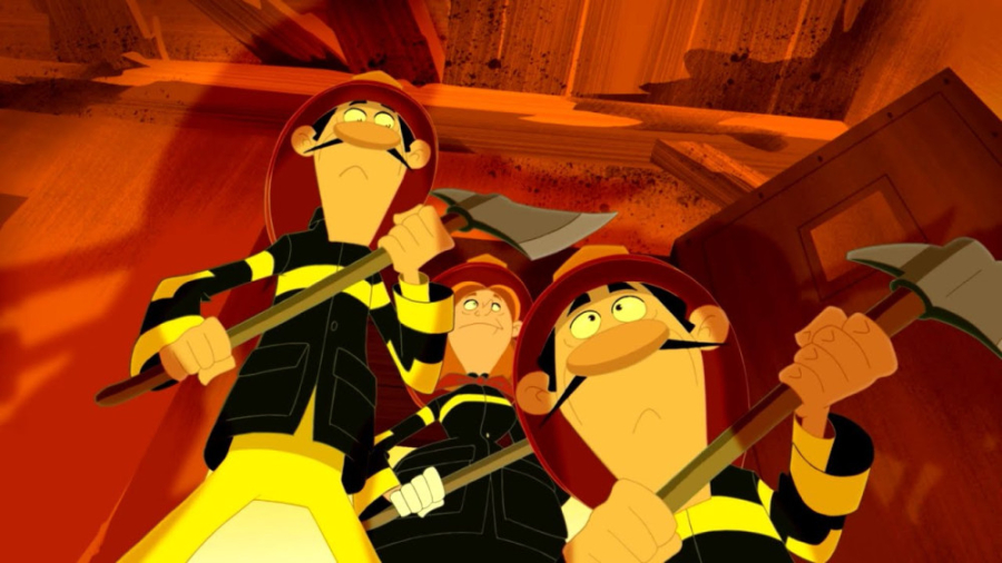 کارتون دالتون ها  آتش نشانان ب...