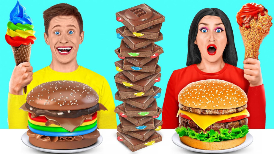 چالش غذایی ، چالش غذای واقعی و...