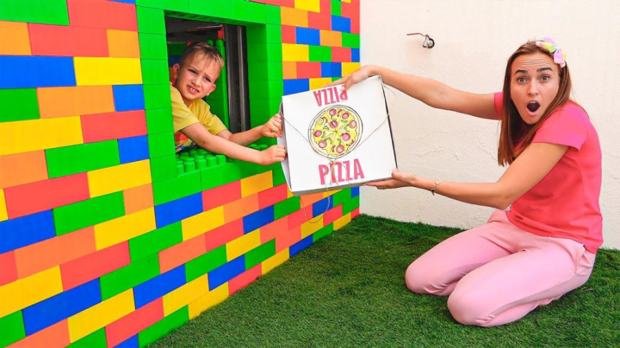 ولادو نیکی  چالش پیتزا با ماما...