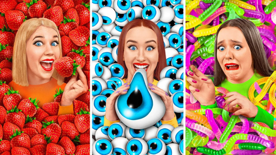 چالش غذایی با گردونه شانس ||چا...