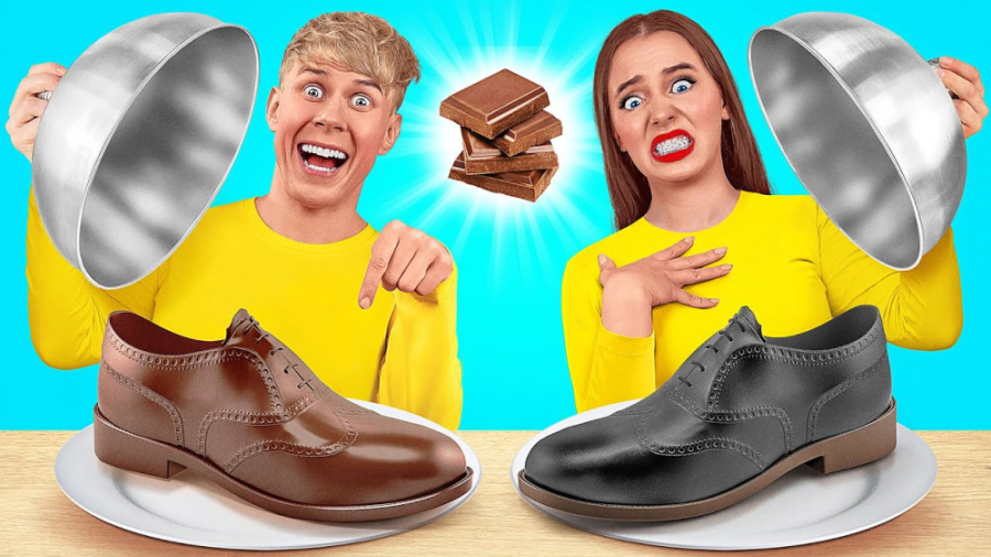 چالش غذای شکلاتی در مقابل واقع...