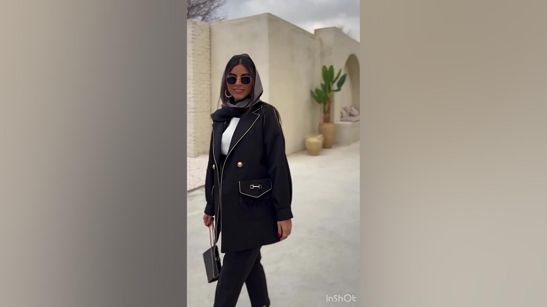 مانتو مشکی بنیکو مدل sali