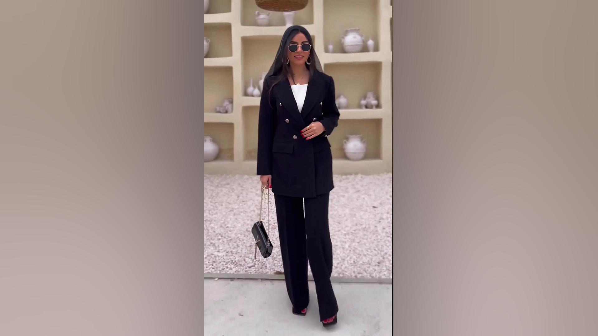 کت و شلوار مشکی زنانه مدل mila...