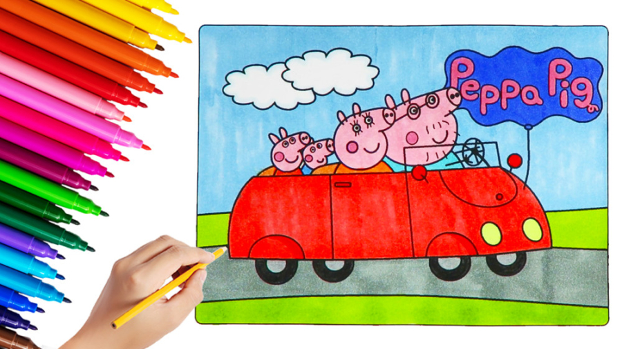 آموزش نقاشی و رنگ آمیزی پپاپیگ...