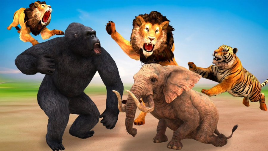 بازی حیوانات وحشی عبور از فوار...