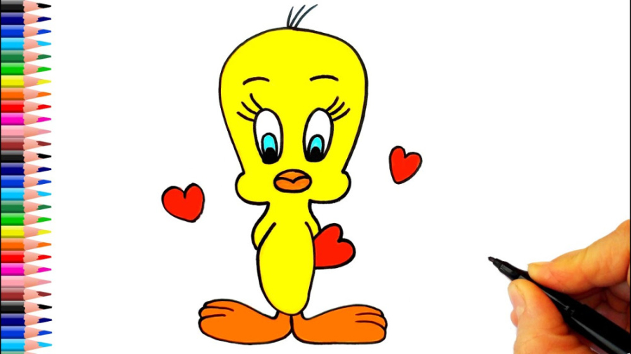 نقاشی جوجه اردک | نقاشی ساده ب...