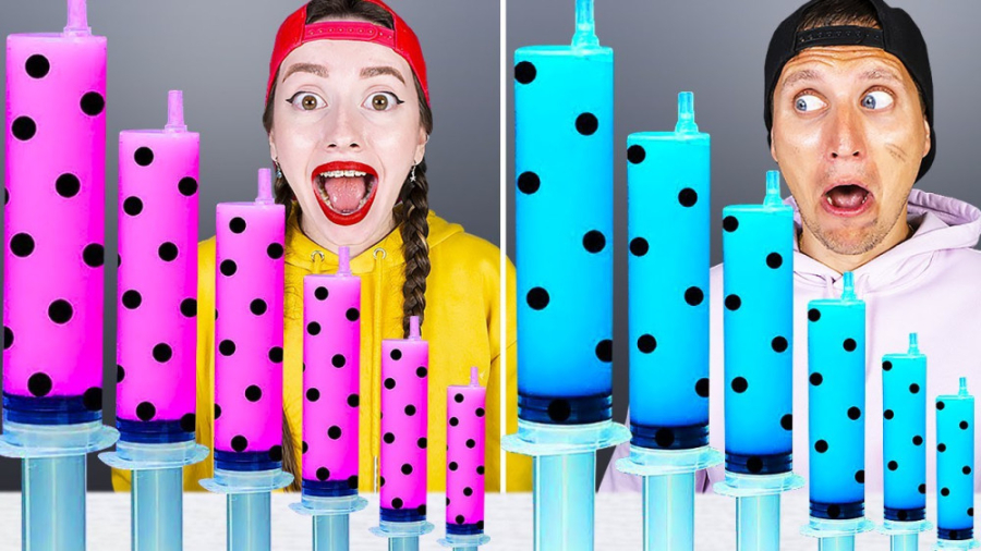 چالش غذایی صورتی و آبی اسباب‌ب...