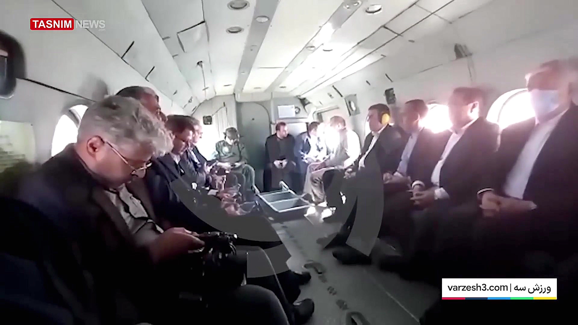 دقایقی قبل از سانحه سقوط بالگر...