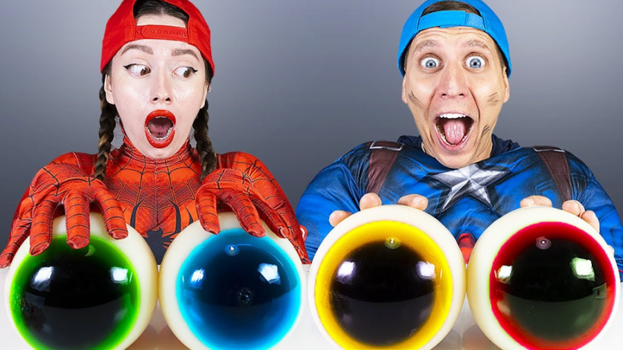 چالش خوراکی رنگارنگ  پاستیل رن...