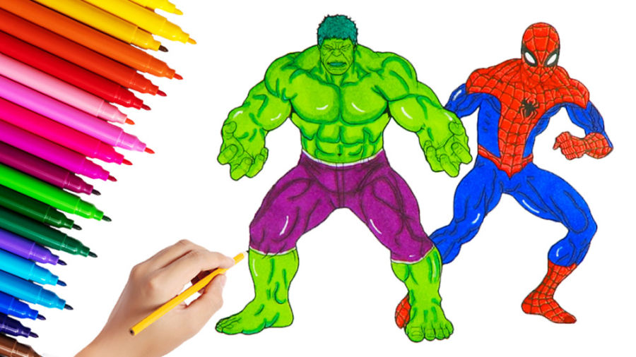 آموزش نقاشی و رنگ آمیزی مرد عن...