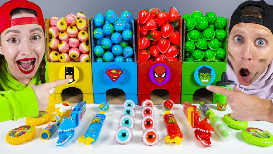 چالش خوراکی رنگارنگ  چشم خوراک...