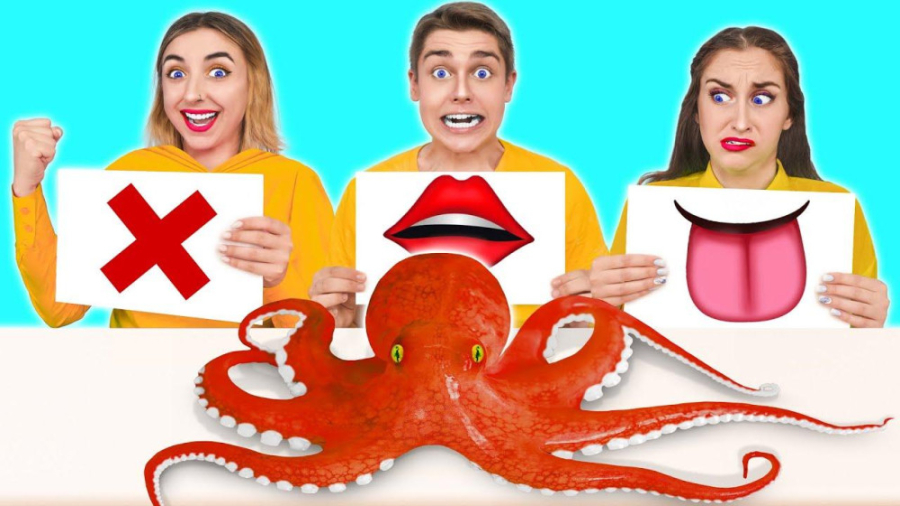 چالش غذایی  چالش عجیب غریب و خ...