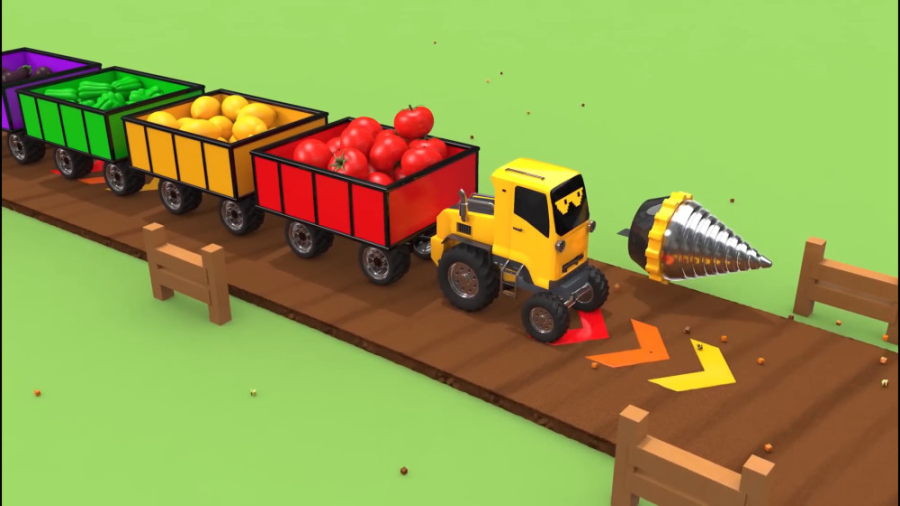 ماشین بازی حمل میوه ها  ماشین...