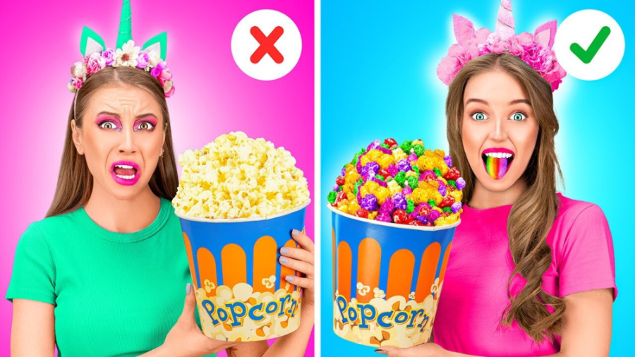 چالش غذایی  پاپ کرن های خوشمزه...