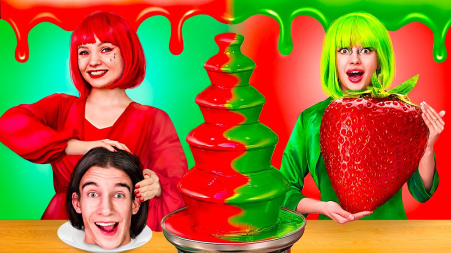 چالش شکلاتی  غذاهارو با شکلات...