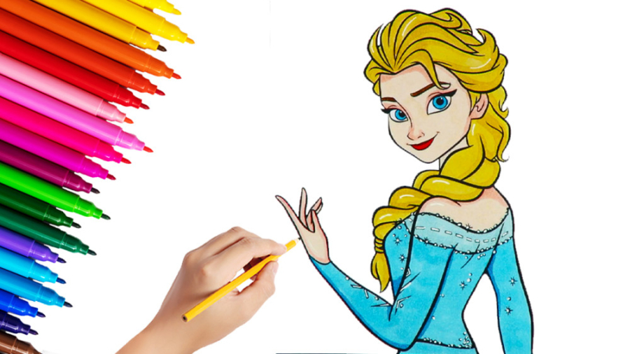 آموزش نقاشی و رنگ آمیزی فروزن...