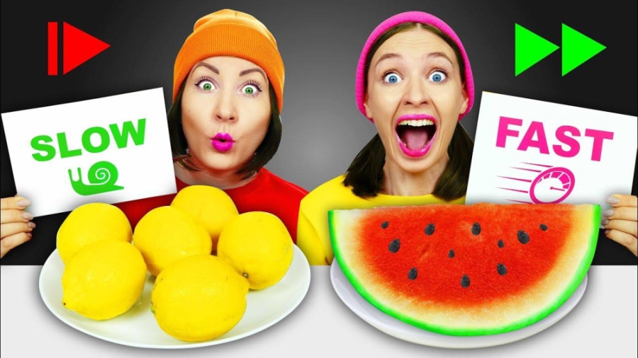 چالش خنده دار  چالش غذایی با م...