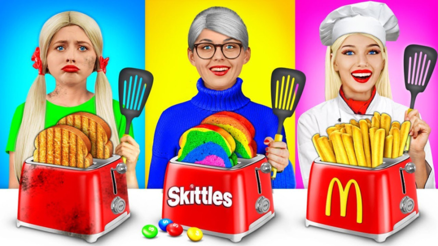 چالش خنده دار استیک  چالش غذای...