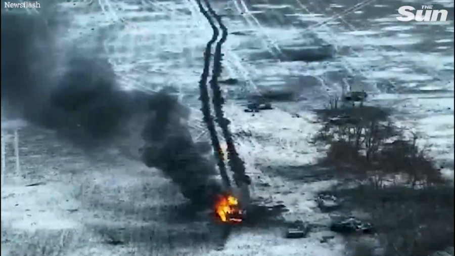 لحظه فرار نظامیان روس پس از ان...