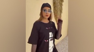 تونیک فینگر دار آستین تور دار...