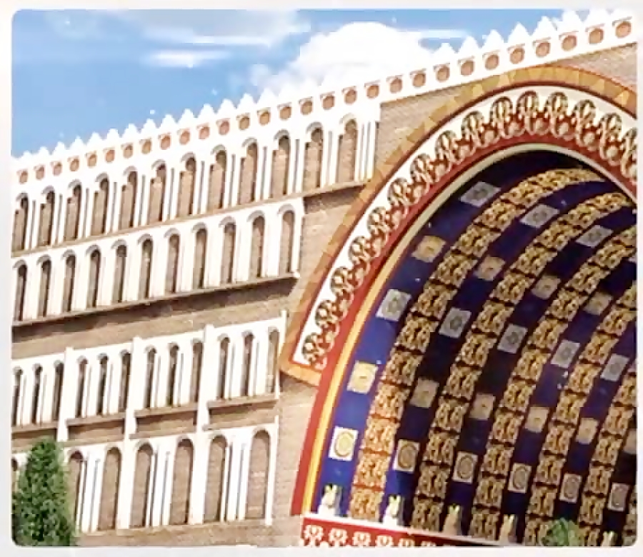 تصاویری از بازسازی طاق کسری ایوان مدائن