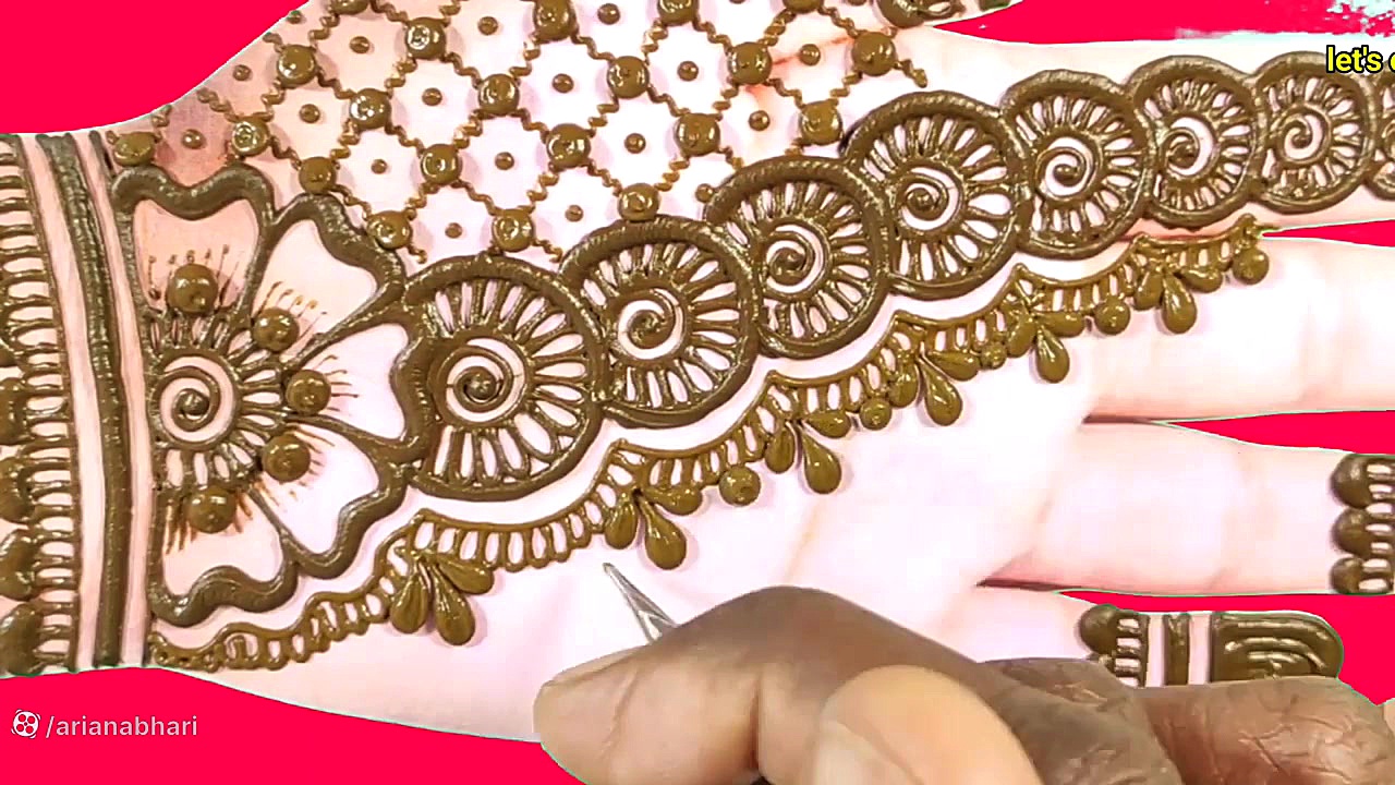 روش ایرانی ساده حنا زدن دست و...