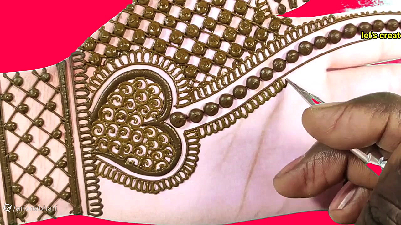 مدل قشنگ و ساده برای حنا زدن د...