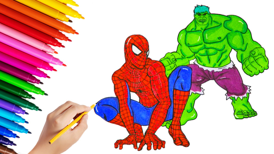 آموزش نقاشی و رنگ آمیزی مرد عن...