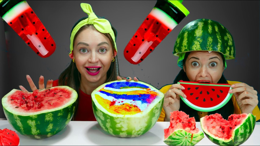 چالش خوراکی یام یام هندوانه هف...