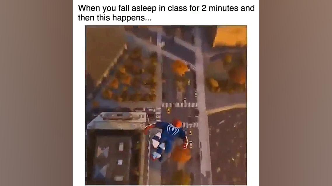 وقتی وسط کلاس خوابت میبره
