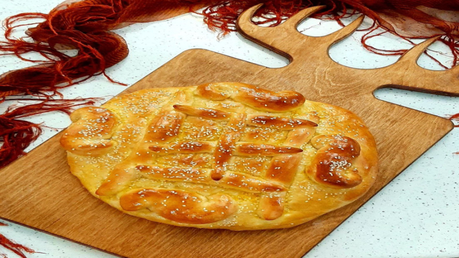 طرز تهیه پخت نان رمضان تبریز ا...