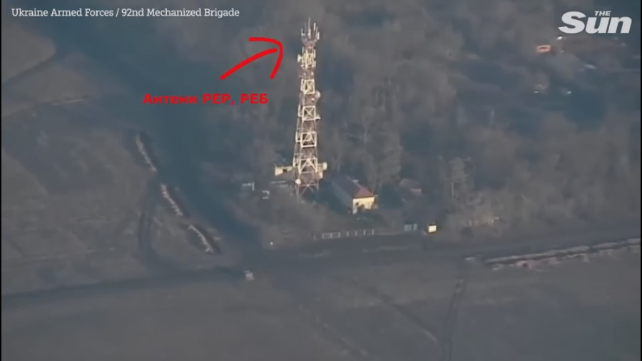 انهدام آنتن مخابراتی ارتش روسی...