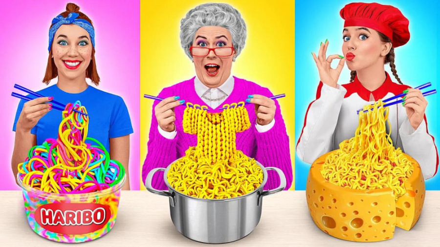 چالش غذایی خنده دار و جدید  چا...