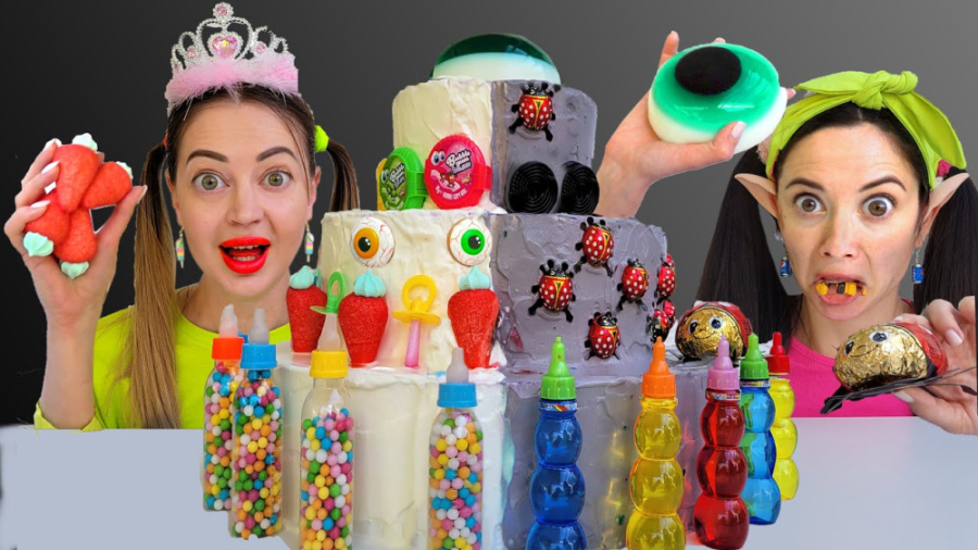 چالش خوراکی یام یام تزیین کیک...