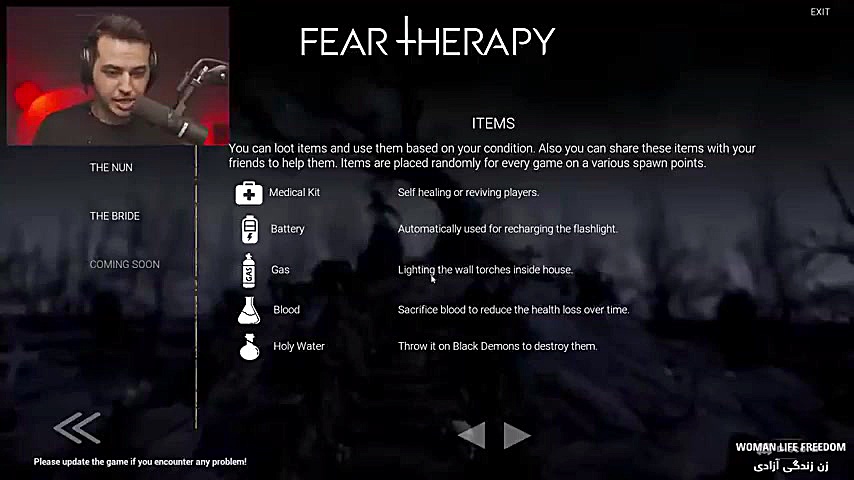 آریا کئوکسر بازی ترسناک Fear t...