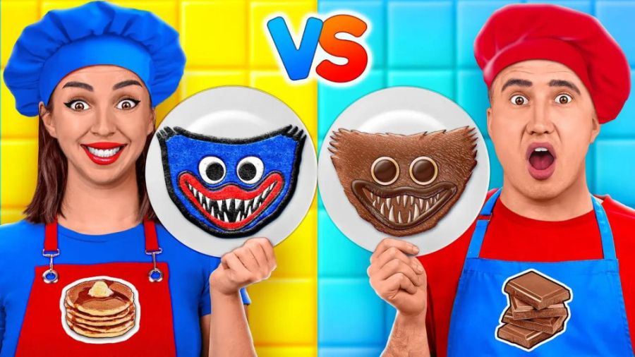 چالش غذایی  پنکیک هاگی واگی  چ...