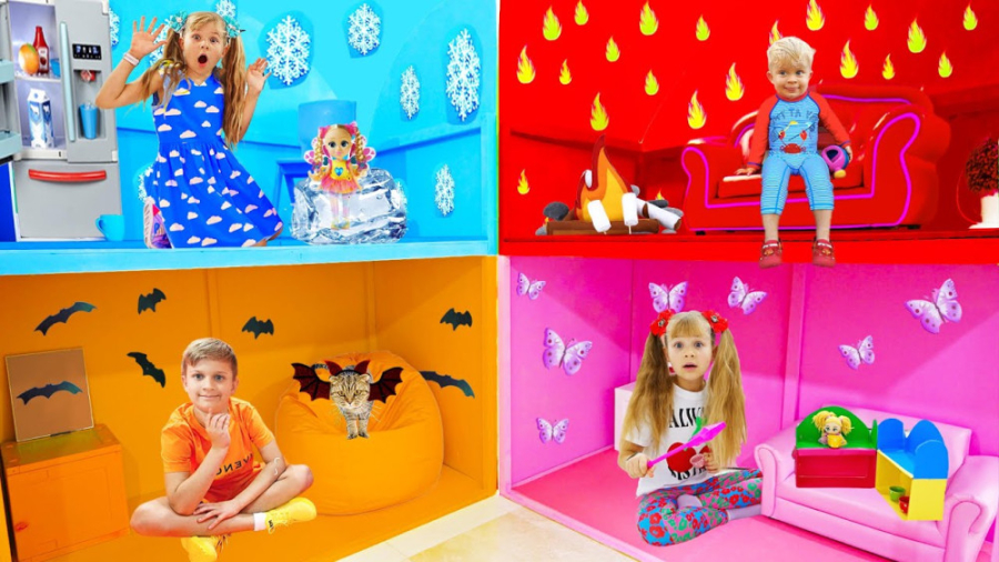 دیانا و روما | خانه بازی 4 رنگ...