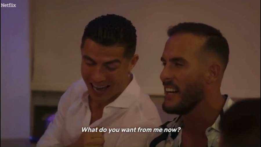 آواز خواندن عاشقانه کریستیانو...