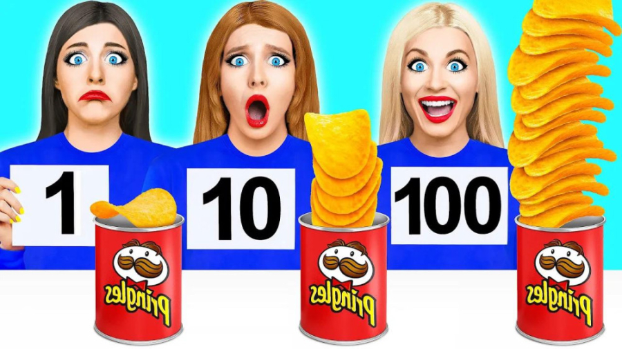 چالش چیپس خیلی تند  چالش غذایی...